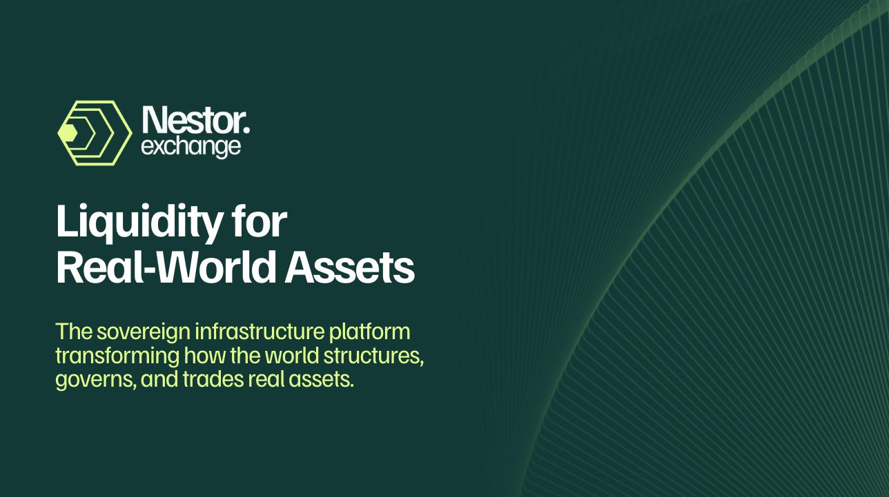 Nestor Exchange deck cover: liquidity for real-world assets